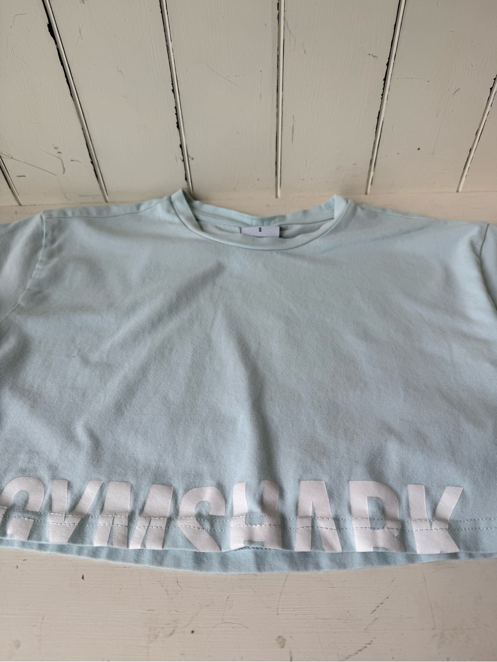 Gymshark Baby Blue Crop Top